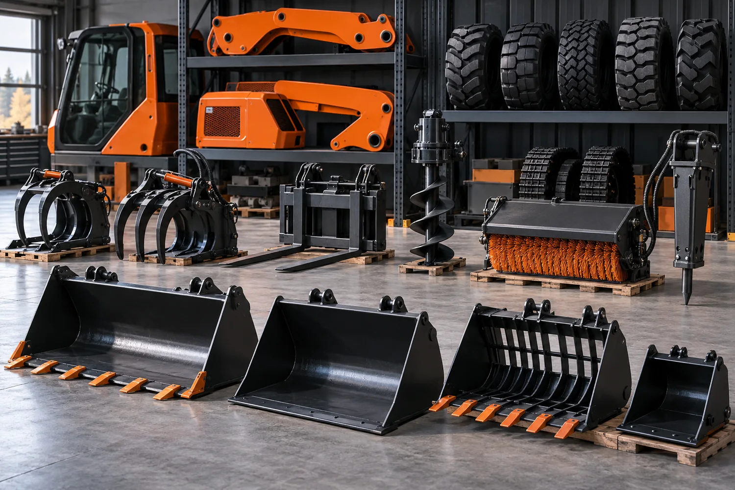 Accessoires et options de configuration pour engins